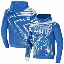 Best reviews of 👍 Unbranded Men's NFL X Staple Blue Detroit Lions All Over Print Pullover Hoodie ⭐