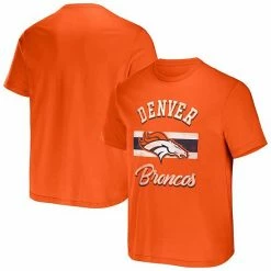 Brand new 😍 Unbranded Men's NFL X Darius Rucker Collection By Fanatics Orange Denver Broncos Stripe T-Shirt 🥰