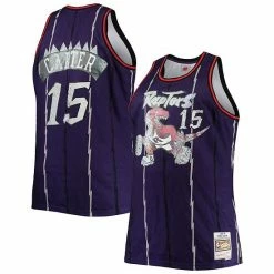 Brand new 👏 Unbranded Men's Mitchell & Ness Vince Carter Purple Toronto Raptors Big & Tall 1998-99 NBA 75th Anniversary Diamond Swingman Jersey ⭐