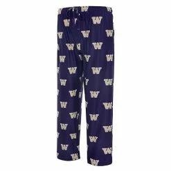 Wholesale 🎉 Unbranded Men's Concepts Sport Purple Washington Huskies Logo Flagship Allover Print Pants ❤️