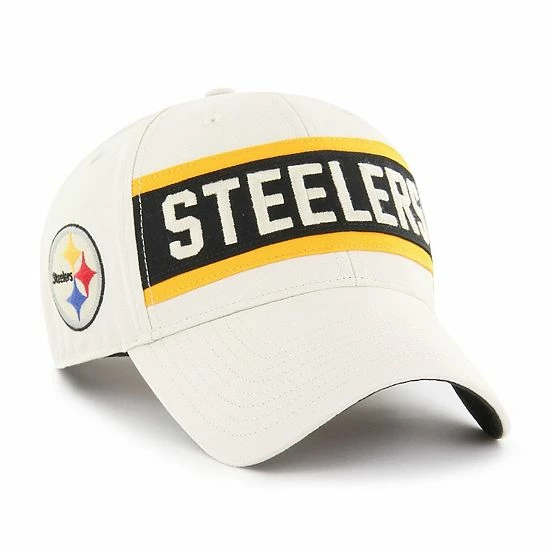 Cheap ๐ฅ Unbranded Men's '47 Cream Pittsburgh Steelers Crossroad MVP Adjustable Hat ๐ฅฐ - Image 2