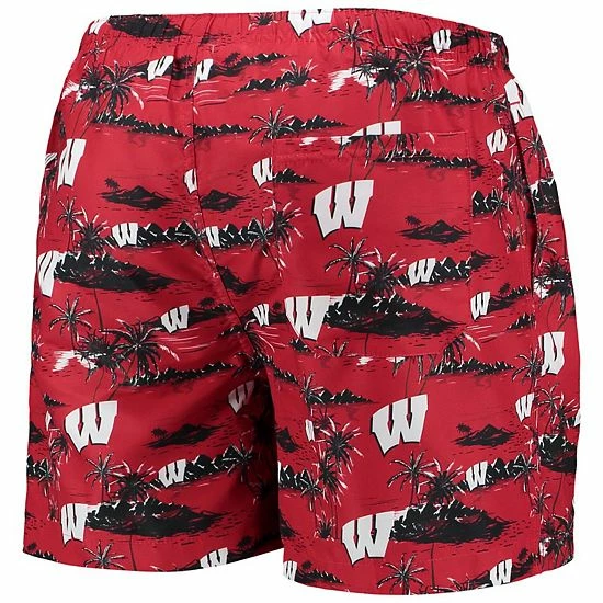 Top 10 โ Unbranded Men's FOCO Red Wisconsin Badgers Island Palm Swim Trunks ๐ - Image 4