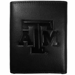 Outlet 💯 Unbranded Texas A&M Aggies Embossed Leather Trifold Wallet 😍