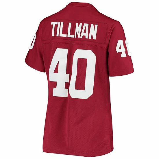 Coupon 🌟 Unbranded 👩 Women's Mitchell & Ness Pat Tillman Cardinal Arizona Cardinals Legacy Replica Team Jersey 😍 - Image 4