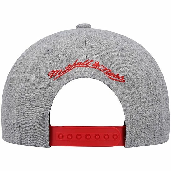 Wholesale ๐ Unbranded Men's Mitchell & Ness Heathered Gray Chicago Bulls Hardwood Classics Team 2.0 Snapback Hat ๐งจ - Image 5