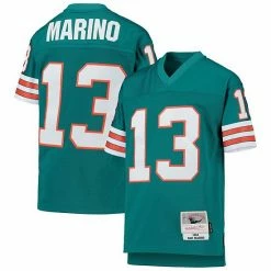 Best Pirce 🔥 Unbranded Youth Mitchell & Ness Dan Marino Aqua Miami Dolphins 1984 Legacy Retired Player Jersey 🧨