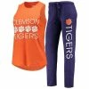 Top 10 😀 Unbranded 👩 Women's Concepts Sport Purple/Orange Clemson Tigers Tank Top & Pants Sleep Set 🔥
