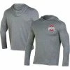 Cheapest 🔥 Unbranded Men's Champion Gray Ohio State Buckeyes Hoodie Long Sleeve T-Shirt ⭐