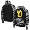 Best Sale ⭐ Unbranded Men's FOCO Black San Diego Padres Camo Raglan Pullover Hoodie 👍