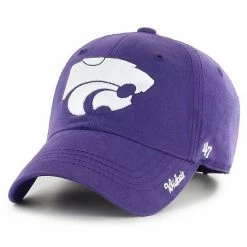 Hot Sale 👍 Unbranded 👩 Women's '47 Purple Kansas State Wildcats Miata Clean Up Logo Adjustable Hat 👍