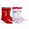 Flash Sale 🎁 Unbranded Youth Houston Rockets 2-Pack Uniform Home & Away Crew 🧦 Socks 👏