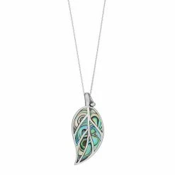 Best reviews of ✔️ Unbranded Sterling Silver Abalone Leaf Pendant Necklace 👍