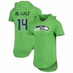 Promo 🤩 Unbranded Men's Majestic Threads DK Metcalf Neon Green Seattle Seahawks Player Name & Number Tri-Blend Hoodie T-Shirt 🔥