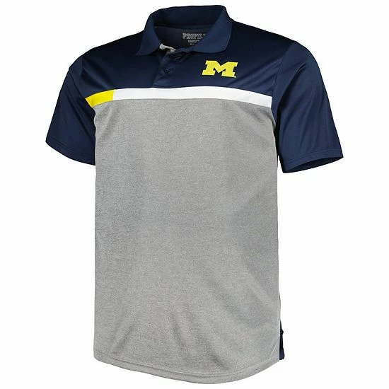 Discount ๐ Unbranded Men's Navy/Gray Michigan Wolverines Big & Tall Polo ๐ฏ - Image 3