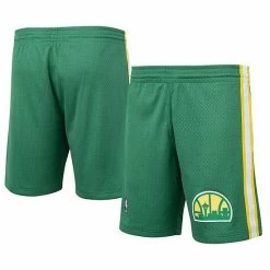Brand new 🔥 Unbranded Men's Mitchell & Ness Green Seattle Supersonics Hardwood Classics Logo Swingman Shorts 🌟