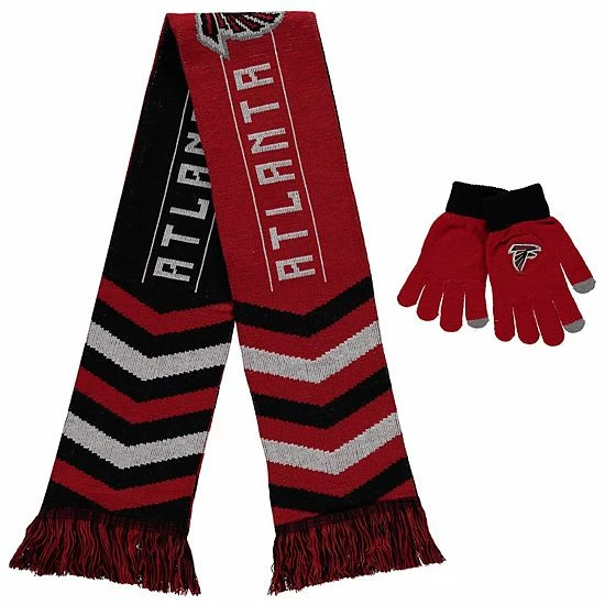 Best Sale 💯 Unbranded FOCO Red Atlanta Falcons Glove & Scarf Combo Set ✔️