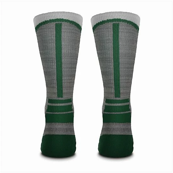 Hot Sale 🎉 Unbranded Youth For Bare Feet Miami Hurricanes Mascot V-Curve Crew 🧦 Socks 🧨 - Image 2