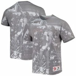 Outlet 🤩 Unbranded Men's Mitchell & Ness Spud Webb Gray Atlanta Hawks Above The Rim Sublimated T-Shirt 🥰