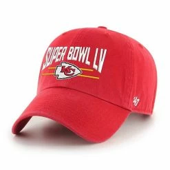 Promo 👏 Unbranded Men's '47 Red Kansas City Chiefs Super Bowl LV Bound Clean Up Adjustable Hat 😀