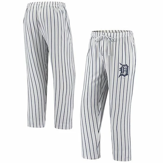 Flash Sale 🤩 Unbranded Men's Concepts Sport White Detroit Tigers Vigor Pinstripe Pants ✨ - Image 2