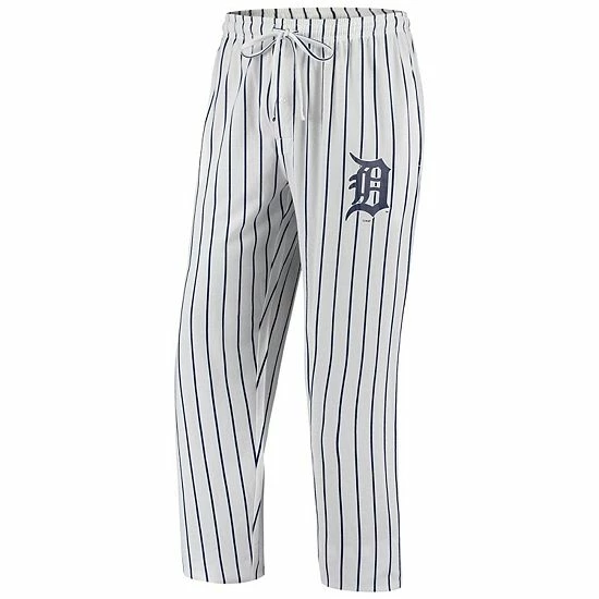 Flash Sale 🤩 Unbranded Men's Concepts Sport White Detroit Tigers Vigor Pinstripe Pants ✨ - Image 3