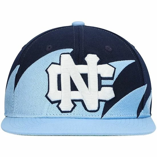 Wholesale ๐ Unbranded Men's Mitchell & Ness Carolina Blue/Navy North Carolina Tar ๐ Heels Sharktooth Snapback Hat โ๏ธ - Image 2