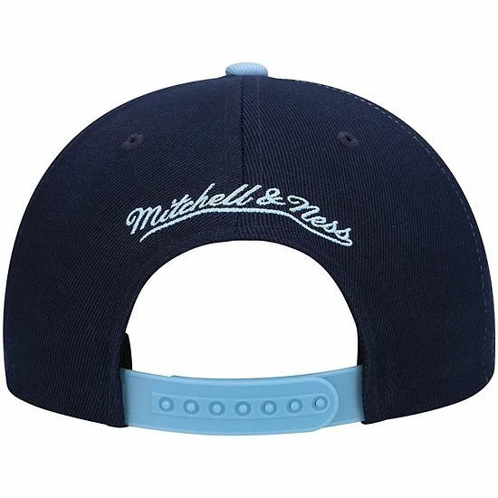 Wholesale ๐ Unbranded Men's Mitchell & Ness Carolina Blue/Navy North Carolina Tar ๐ Heels Sharktooth Snapback Hat โ๏ธ - Image 3