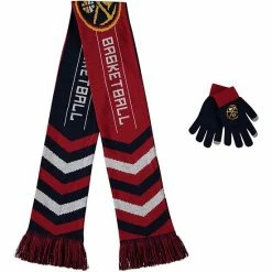 Cheapest 🤩 Unbranded FOCO Navy Denver Nuggets Glove & Scarf Combo Set 🥰