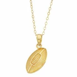Wholesale 👍 Unbranded 10k Gold Football Pendant Necklace 😍