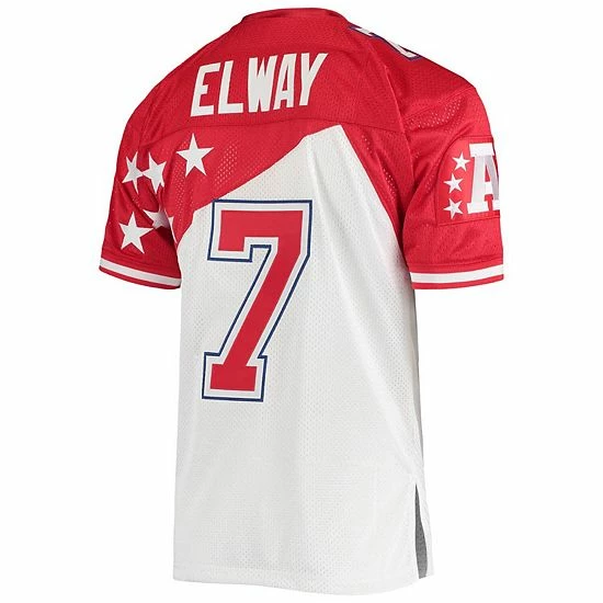 Promo ⭐ Unbranded Men's Mitchell & Ness John Elway White/Red AFC 1994 Pro Bowl Authentic Jersey 🌟 - Image 4