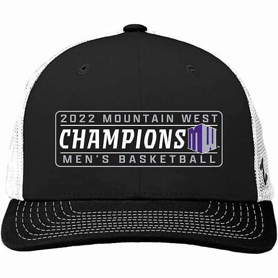 Cheapest ๐ Unbranded Men's Zephyr Black/White Boise State Broncos 2022 Mountain West Men's ๐ Basketball Conference Tournament Champions Locker Room Adjustable Hat ๐