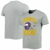 Discount 😉 Unbranded Men's Junk Food Heathered Gray Minnesota Vikings Helmet T-Shirt 🎁