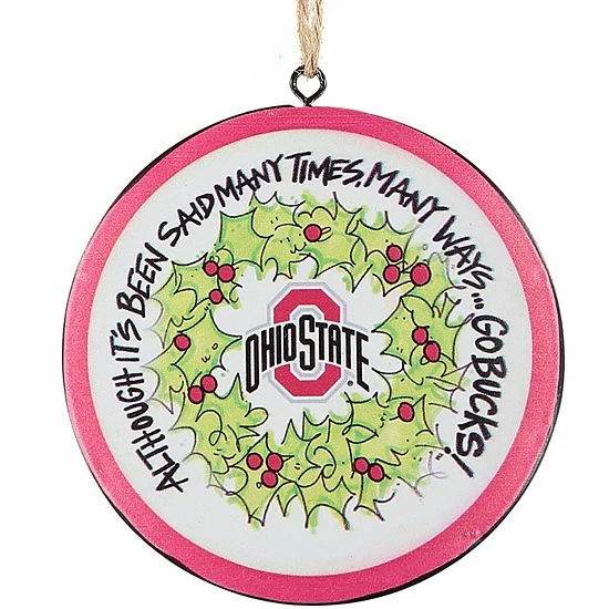 Best deal ⌛ Unbranded Ohio State Buckeyes Metal Ornament 🎁