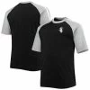 Cheapest 🛒 Unbranded Men's Black/Heathered Gray Chicago White Sox Big & Tall Curcular Raglan T-Shirt ⭐