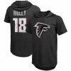Flash Sale 🌟 Unbranded Men's Majestic Threads Calvin Ridley Black Atlanta Falcons Player Name & Number Tri-Blend Hoodie T-Shirt ⭐