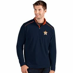 Buy 😉 Unbranded Men's Antigua Houston Astros Glacier Blue Quarter-Zip Pullover 🤩