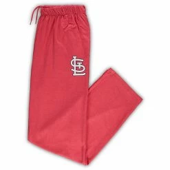 Wholesale 🥰 Unbranded Men's Heathered Red St. Louis Cardinals Big & Tall Pajama Pants ✔️