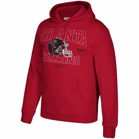 New 😉 Unbranded Men's Mitchell & Ness Red Atlanta Falcons Classic Helmet Pullover Hoodie 🌟 - Image 3