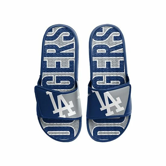 Best Sale 🔔 Unbranded Men's FOCO Los Angeles Dodgers Logo Gel Slide 🩴 Sandals 😀 - Image 2