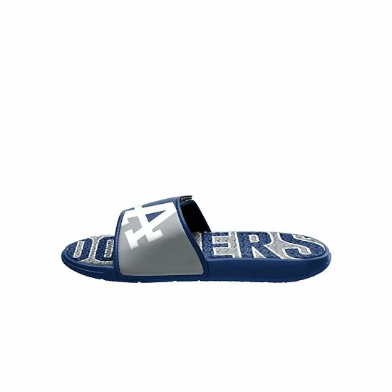 Best Sale 🔔 Unbranded Men's FOCO Los Angeles Dodgers Logo Gel Slide 🩴 Sandals 😀 - Image 3