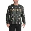 Deals 🎁 Unbranded Men's FOCO Black New Orleans Saints Ugly Sweater Long Sleeve T-Shirt 😉