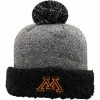 Coupon 🔔 Unbranded 👩 Women's Top Of The World Black Minnesota Golden Gophers Snug Cuffed Knit Hat With Pom 🧨