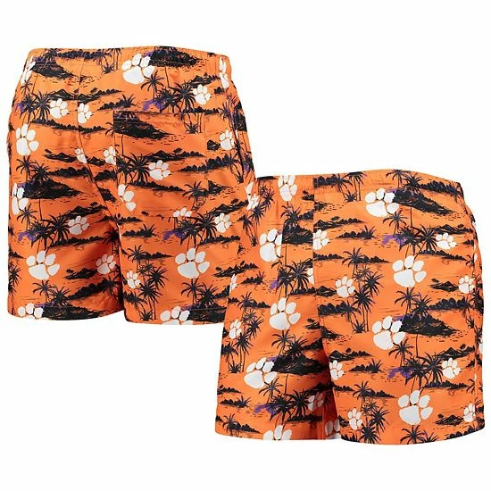 Deals 🛒 Unbranded Men's FOCO Orange Clemson Tigers Island Palm Swim Trunks 🤩 - Image 2