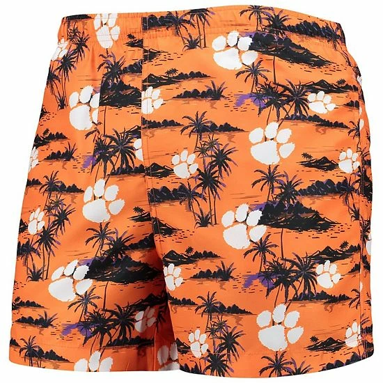 Deals 🛒 Unbranded Men's FOCO Orange Clemson Tigers Island Palm Swim Trunks 🤩 - Image 3