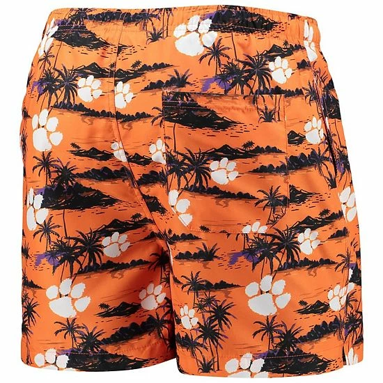 Deals 🛒 Unbranded Men's FOCO Orange Clemson Tigers Island Palm Swim Trunks 🤩 - Image 4