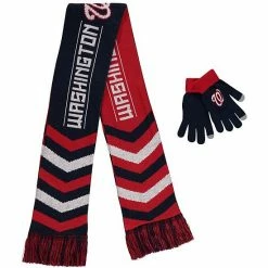 Budget 🛒 Unbranded FOCO Navy Washington Nationals Glove & Scarf Combo Set 😀