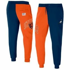 Best deal 🛒 Unbranded Men's NFL X Staple Orange Chicago Bears Split Logo Fleece Pants 🌟