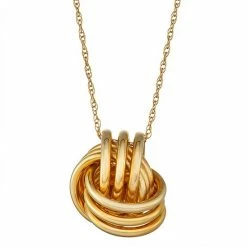 Cheapest ❤️ Unbranded 10k Gold Knot Pendant Necklace 🎉