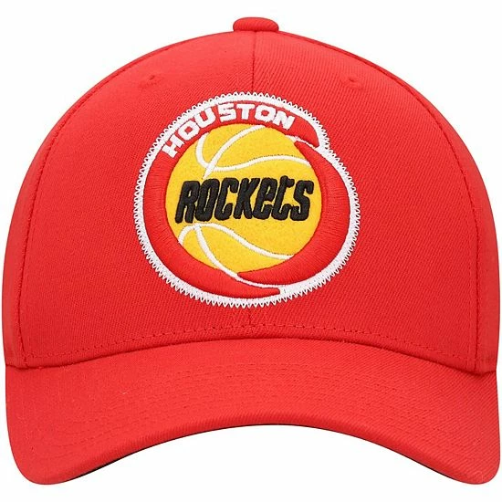 Brand new ✔️ Unbranded Men's Mitchell & Ness Red Houston Rockets Hardwood Classics Zigm Zagm Redline Snapback Hat 😍 - Image 3