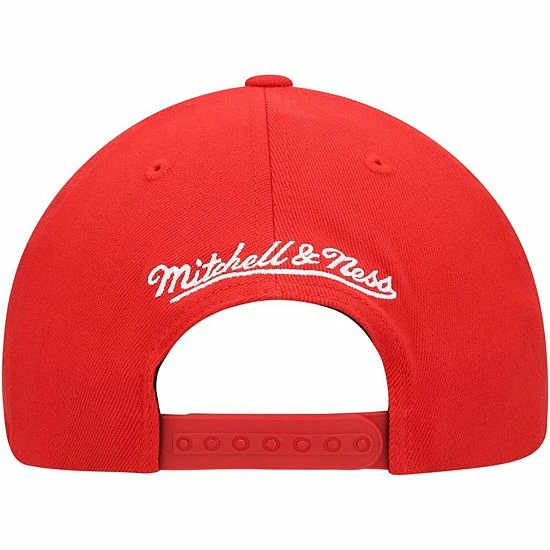 Brand new ✔️ Unbranded Men's Mitchell & Ness Red Houston Rockets Hardwood Classics Zigm Zagm Redline Snapback Hat 😍 - Image 5